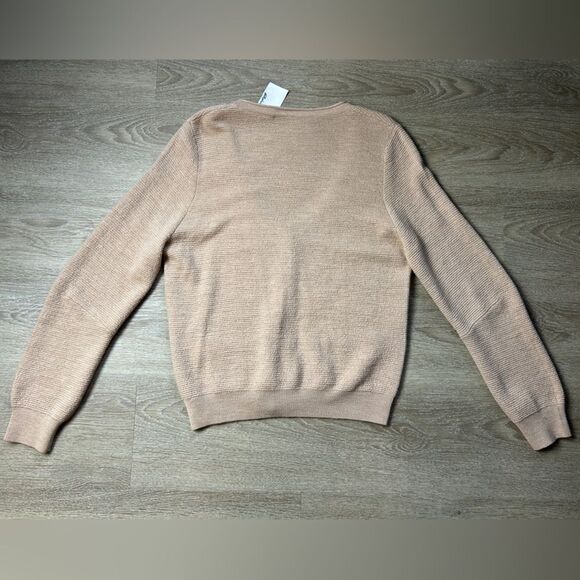 3.1 PHILLIP LIM | Folded Triangle Tan Cream Wool Cardigan - Picture 9 of 9